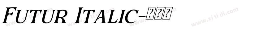 Futur Italic字体转换 Futur Italic字体转换